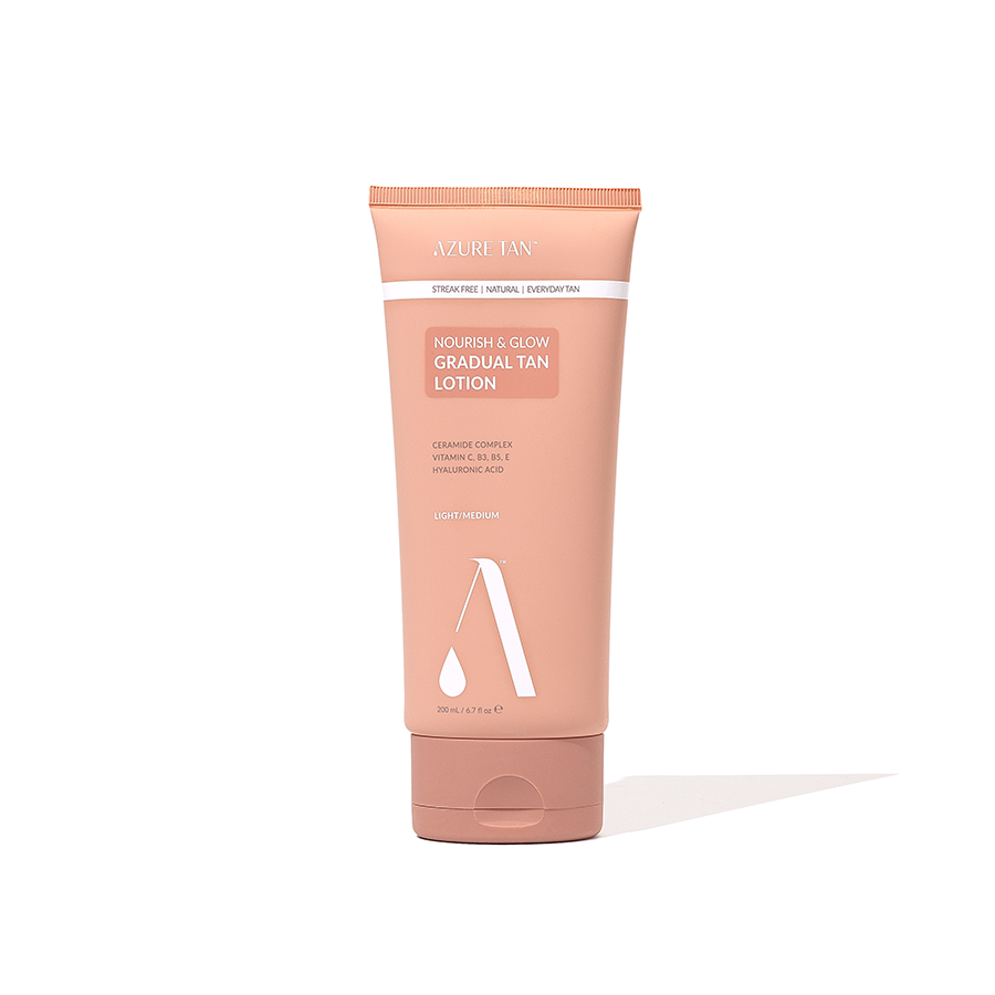 Nourish & Glow Gradual Tan Lotion On Application